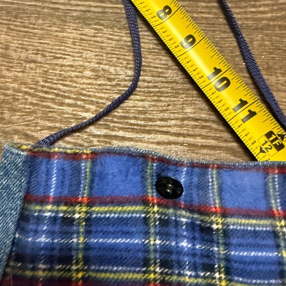 Upcycled Levi’s mini back pocket tote great vintage condition flannel lined - Picture 5 of 14